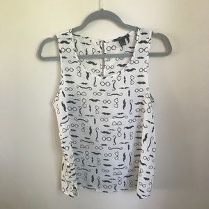 Black and white tank top